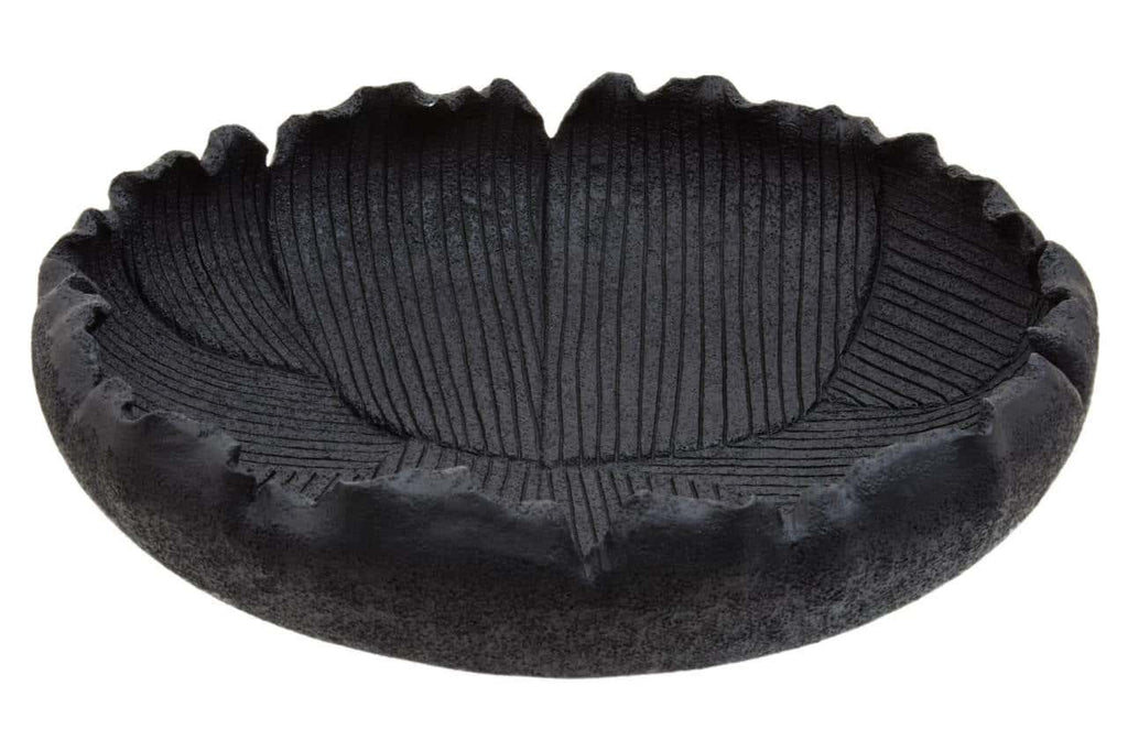 Broc Black Textured Bowl