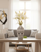 Black & White Aztec Vase