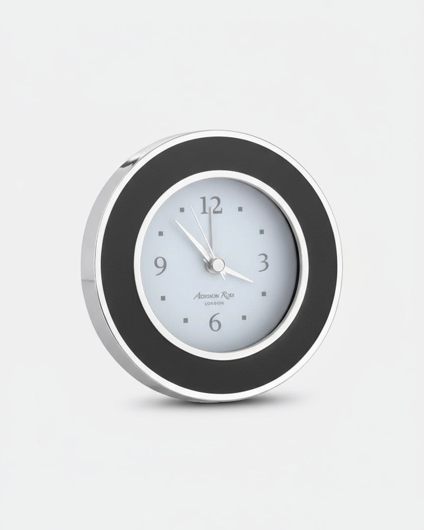 Black And Silver Alarm Clock