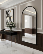 Full Length Arched Black Mirror