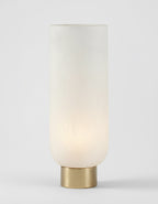 White & Gold Small Pedestal Vase
