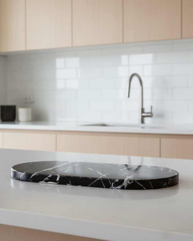 Salmo Black Marble Chopping and Serving Board