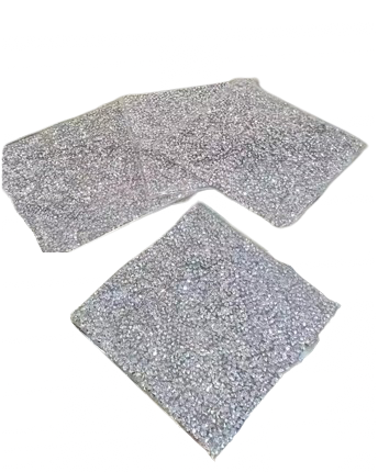 4 Silver Glitter Coasters