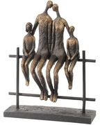 Family of 4 on a fence