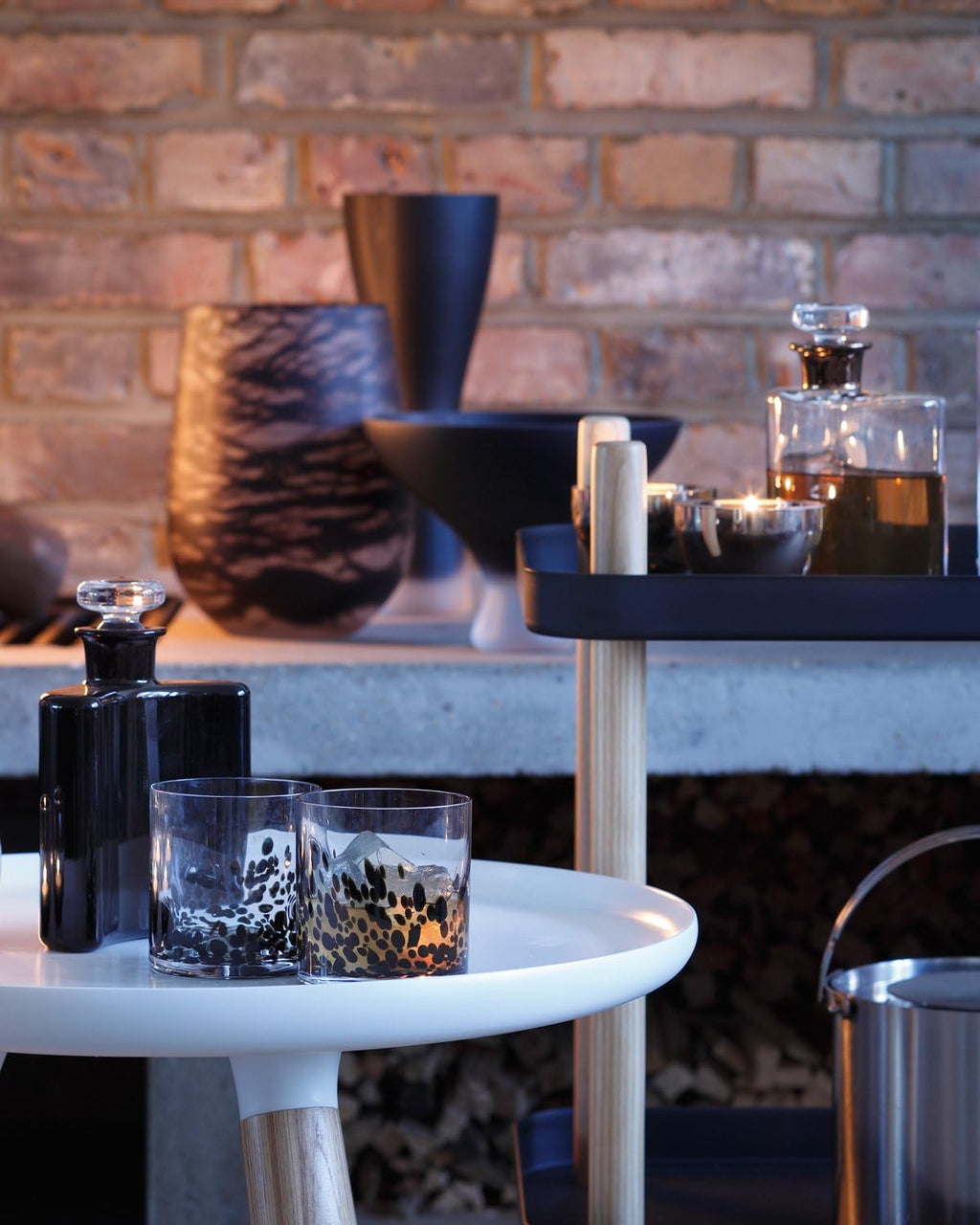 LSA Black Flask Decanter