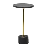 Marble and Brass Side Table