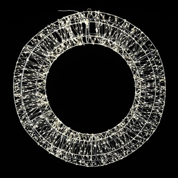 960 LED 38cm Lit Wreath