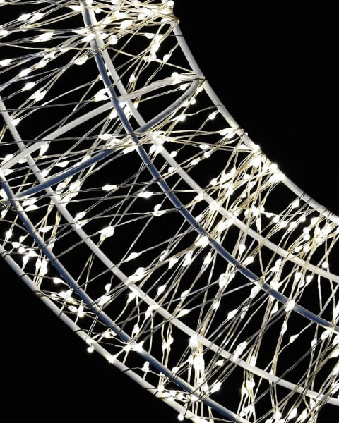 960 LED 38cm Lit Wreath