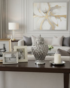 Small Silver Ginger Jar