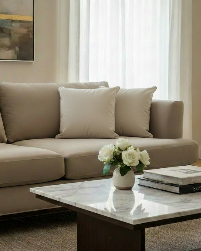 Beige Luxury Cushion