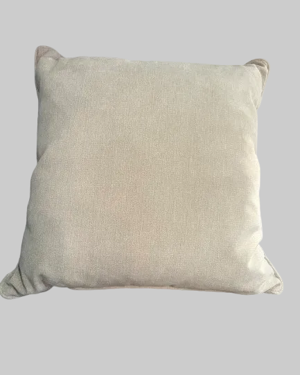 Beige Woven Cushion