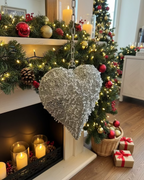 LED Beaded Hanging Heart