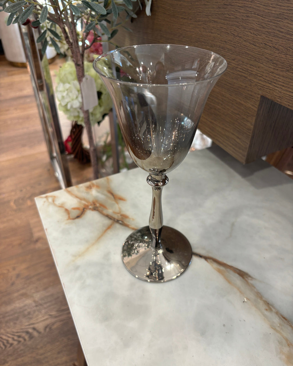 Silver Plated Wine Glass