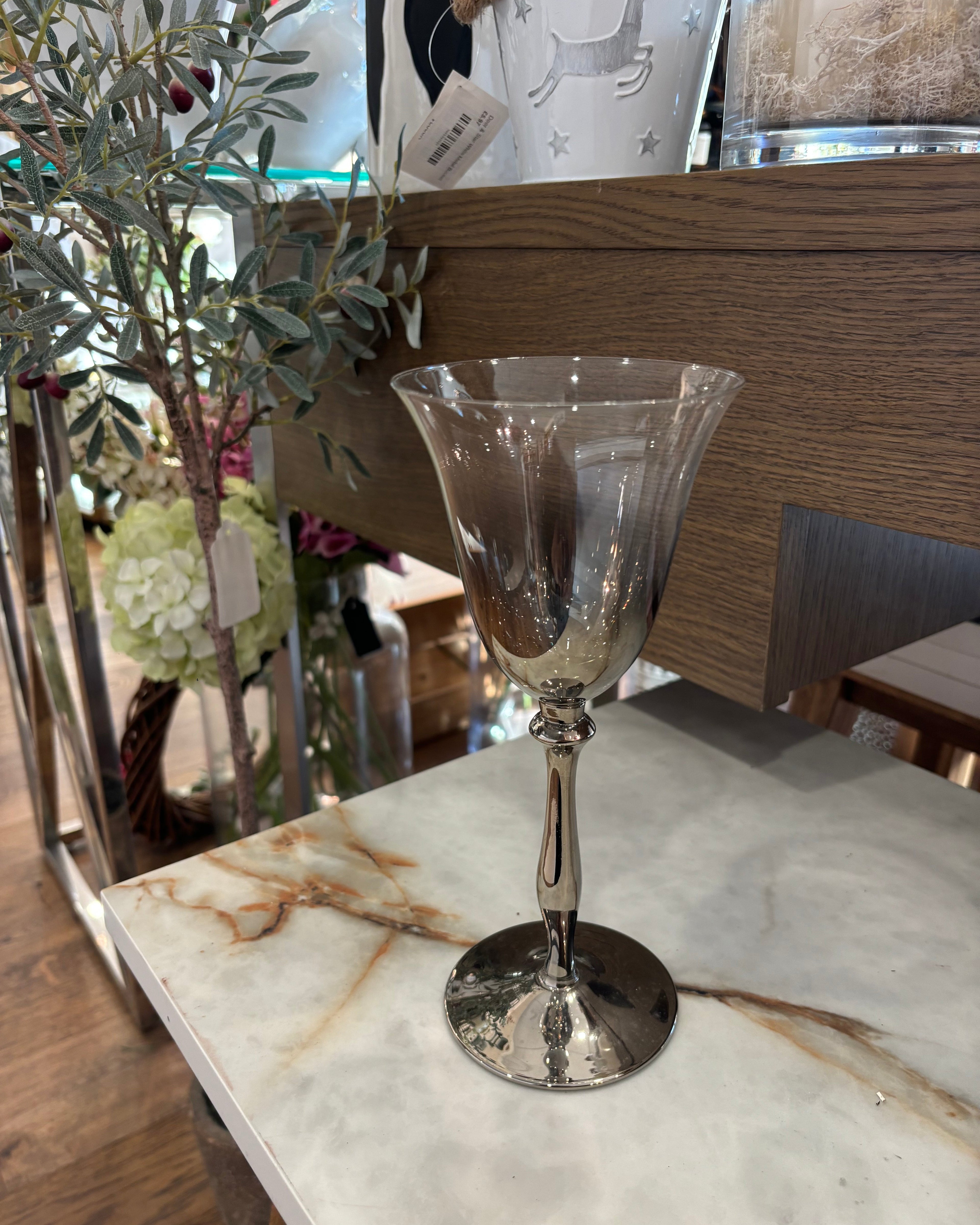 Silver Plated Wine Glass