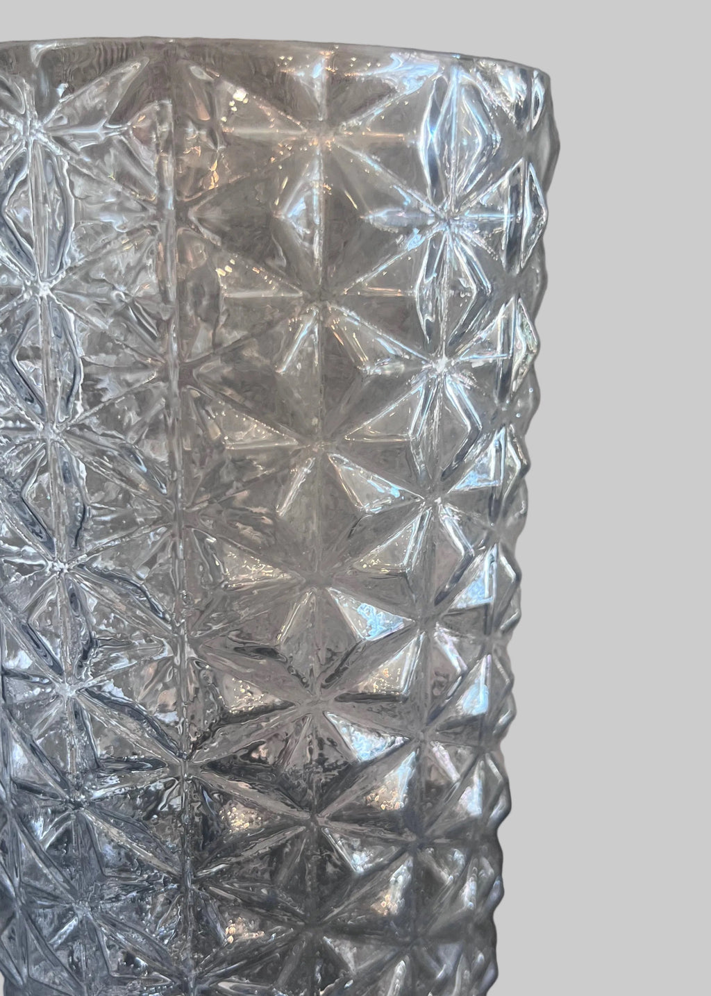 Ridged Glass Vase