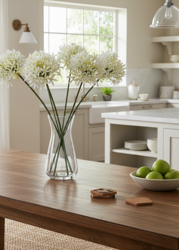 White Agapanthus Spray