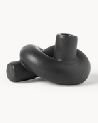 Grey Knot Candle Holder