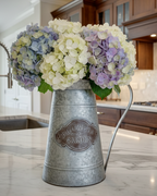 Rustic Style Flowers & Garden Galvanized Milk Jug Metal Vase Pitcher