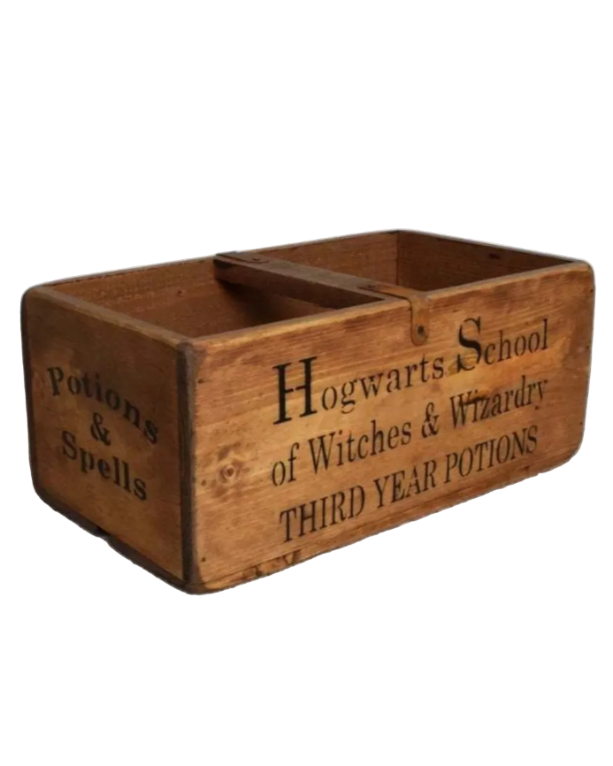 Harry Potters Hogwarts School Vintage Wooden Storage Box