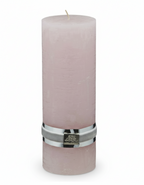 LB Thin Pink Pillar Candle