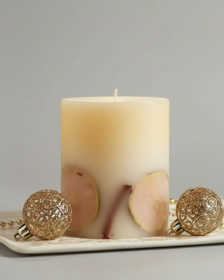 Winter Spice Pillar Candle