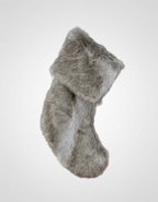 Brown Faux Fur Xmas Stocking