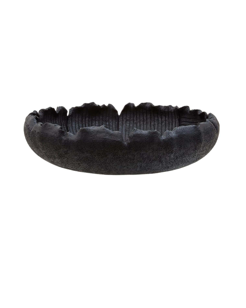 Broc Black Textured Bowl