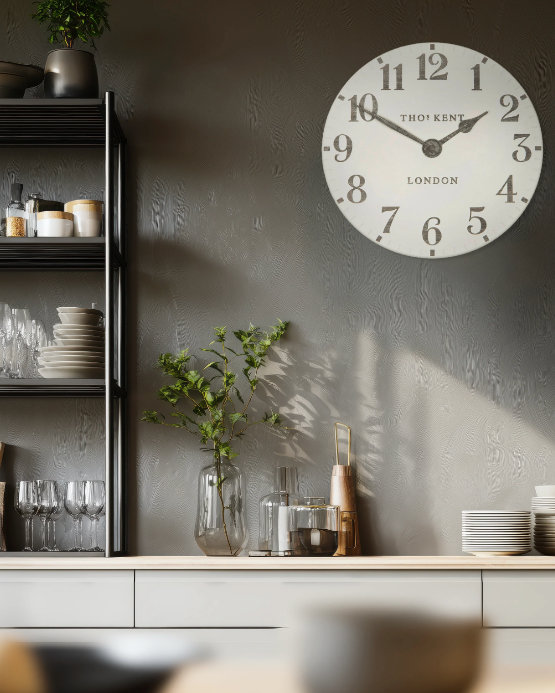 Arabic Wall Clock Limestone