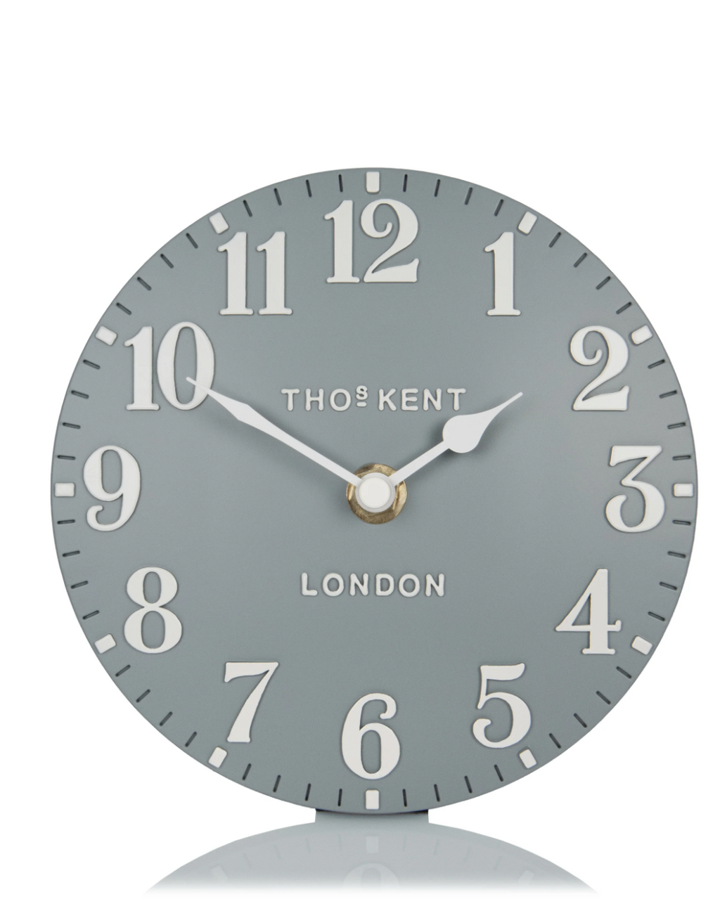 6" Arabic Mantel Clock Flax Blue