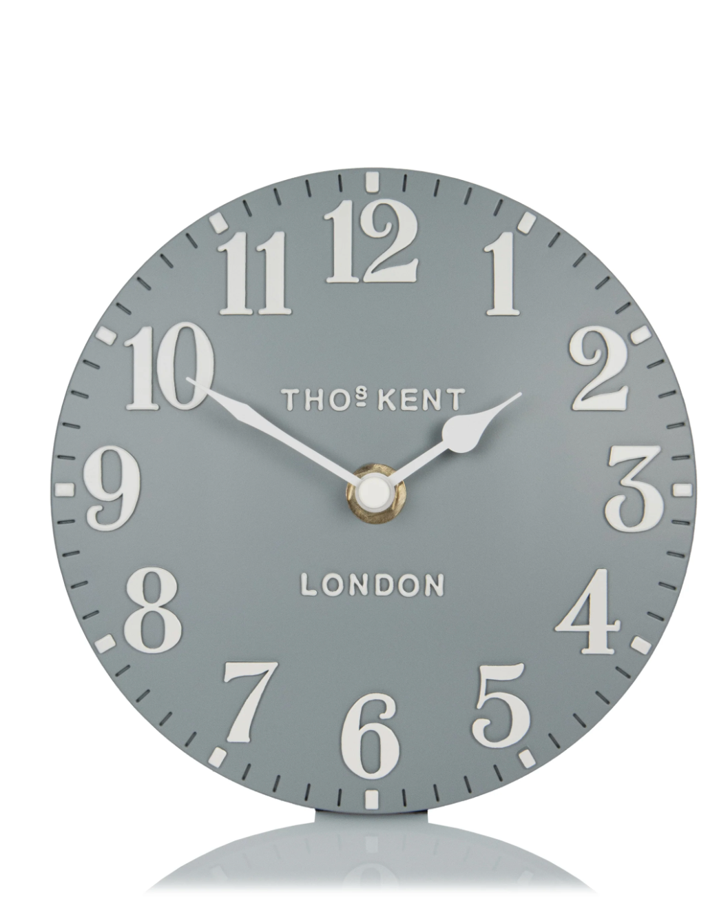 6" Arabic Mantel Clock Flax Blue