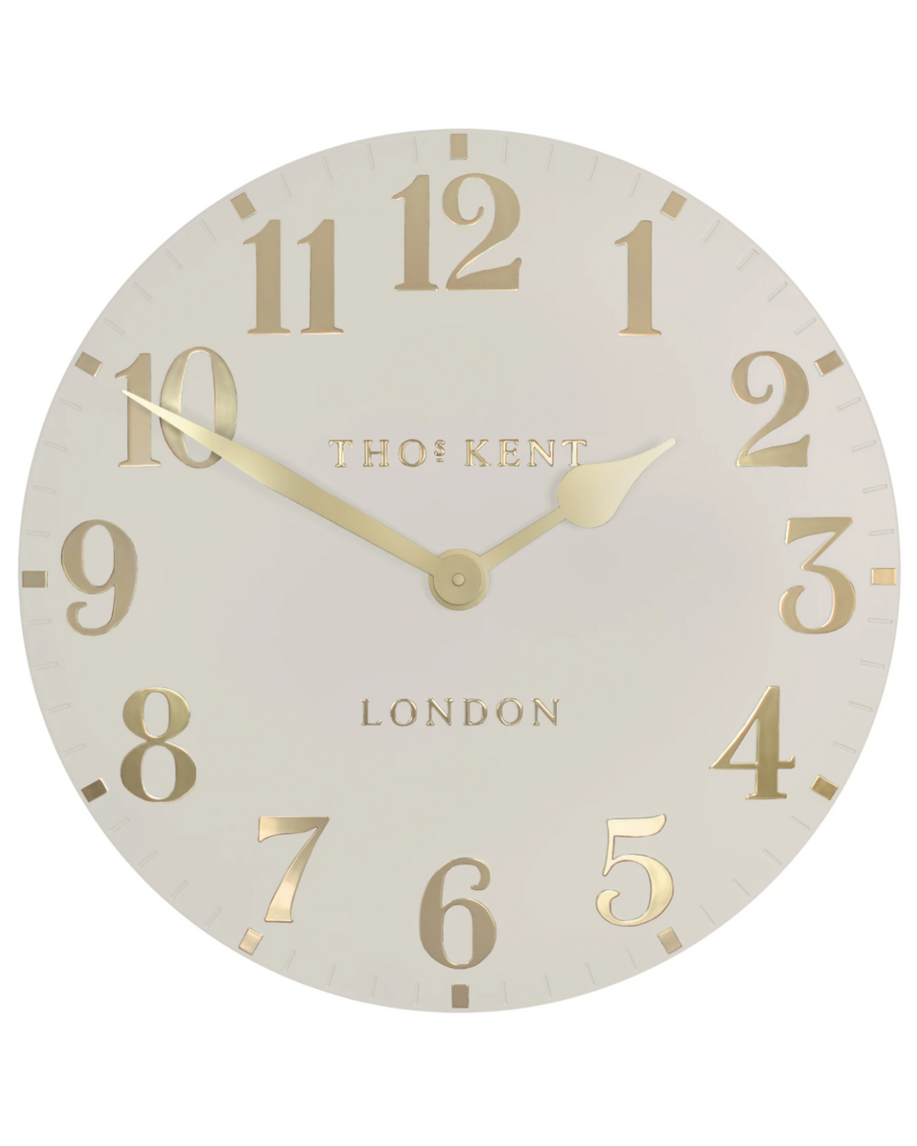 20" Arabic Oatmeal Wall Clock
