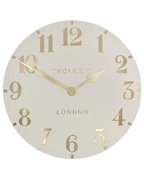 20" Arabic Oatmeal Wall Clock