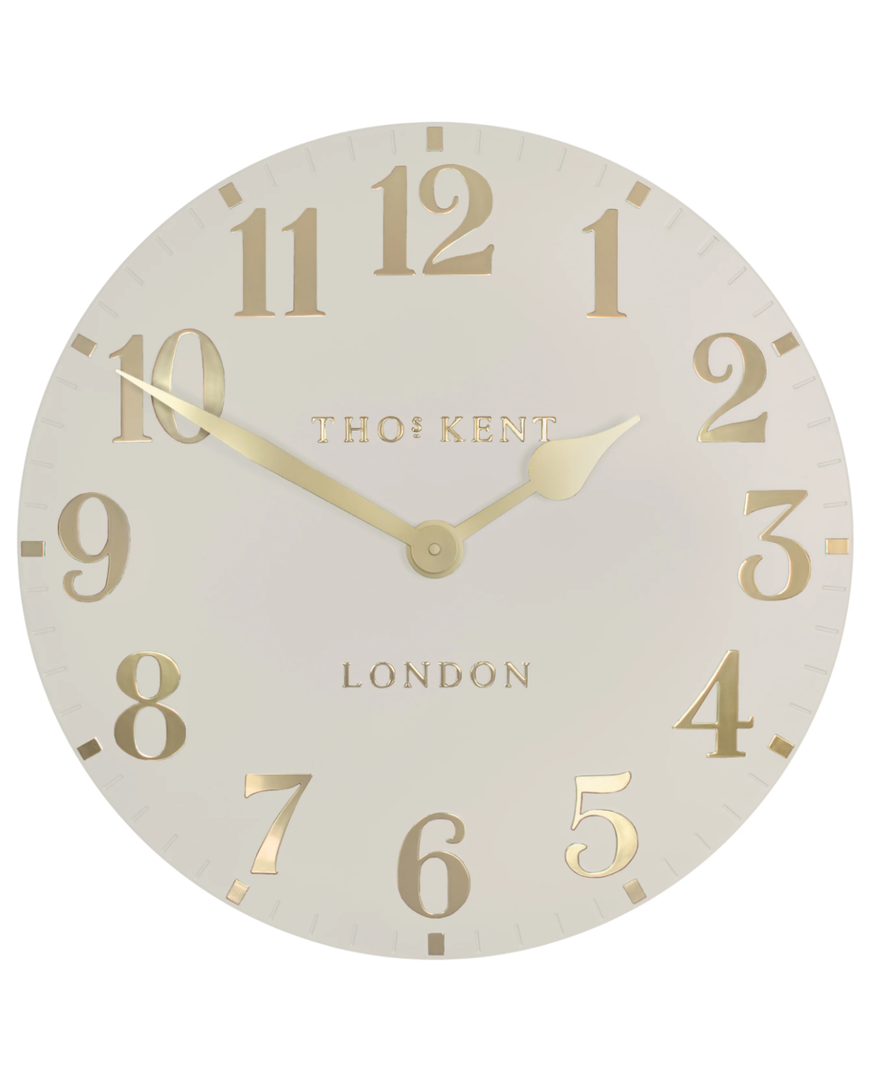 20" Arabic Oatmeal Wall Clock