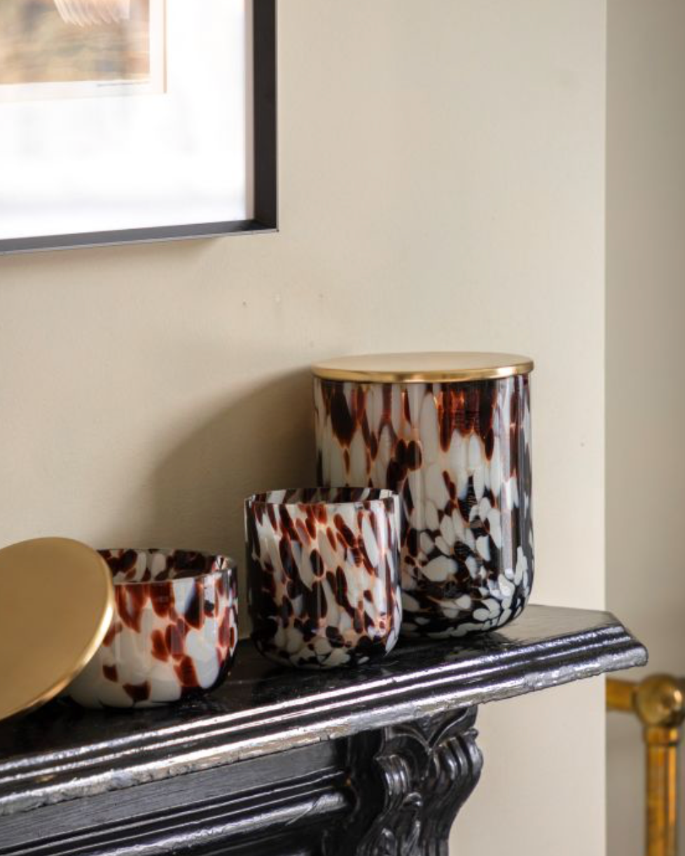 Confetti Brown Candle