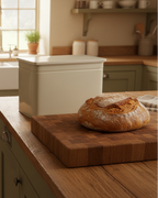 Brompton Marble Bread Bin - Steel,Clay