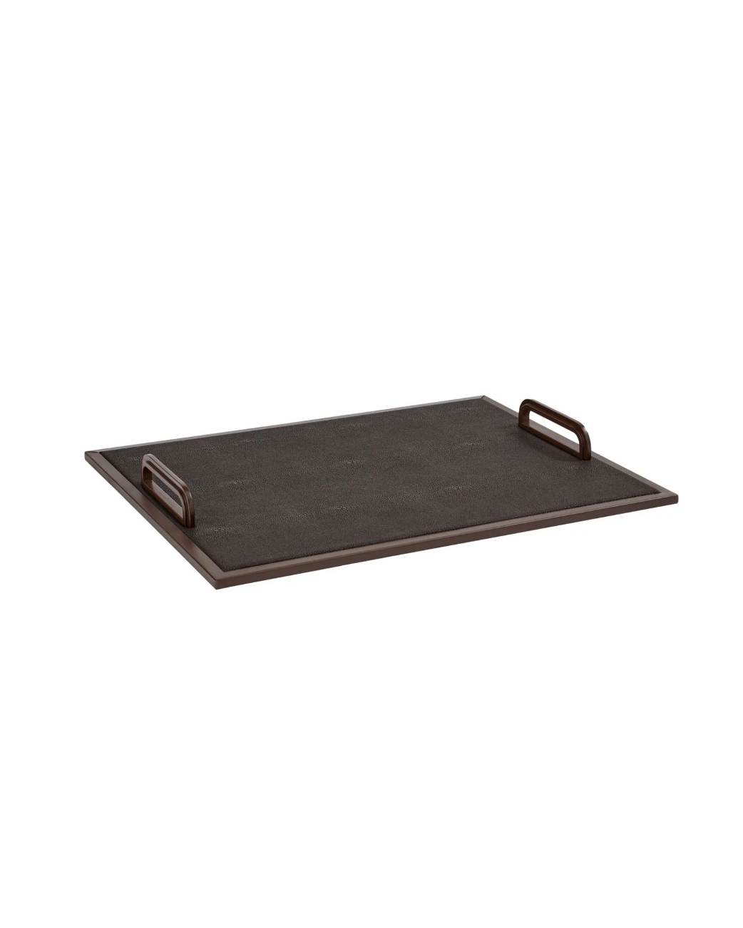 Anthracite Faux Shagreen Tray