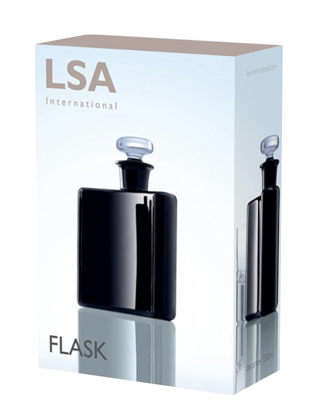 LSA Black Flask Decanter