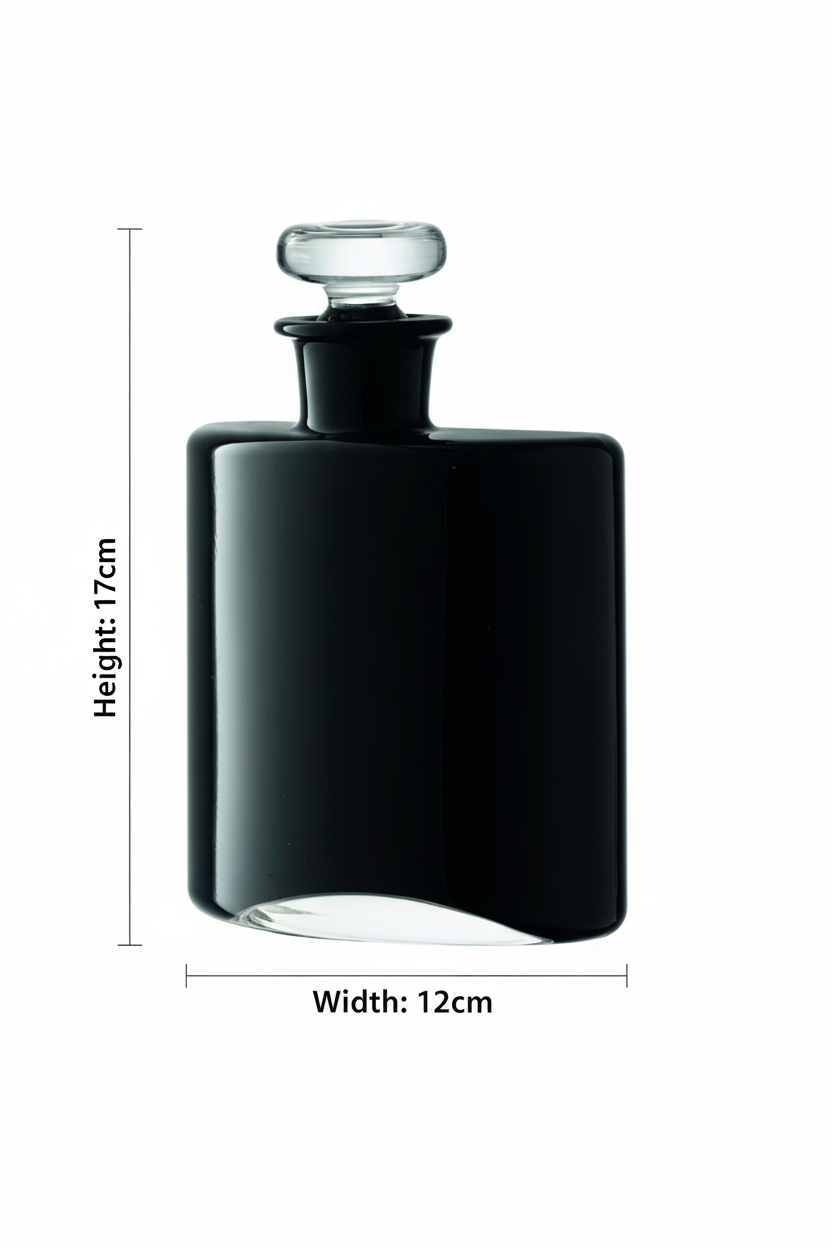 LSA Black Flask Decanter