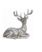 Silver Sitting Deer