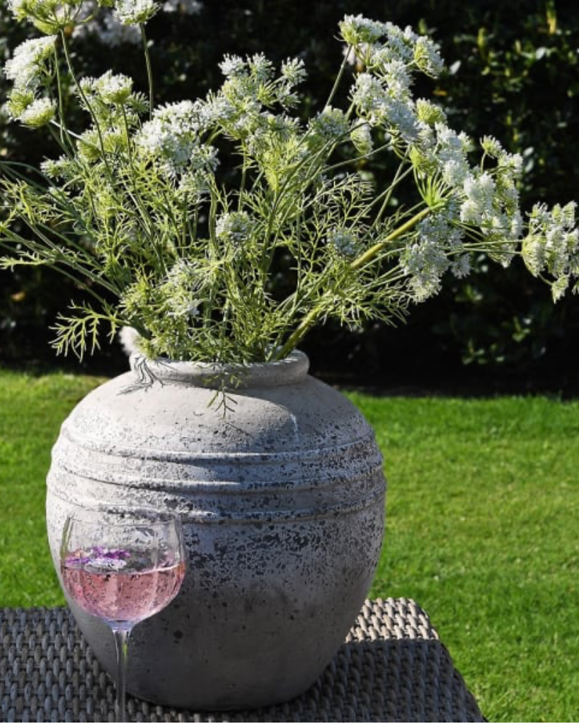 Distressed Stone Vase
