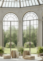 White Flower Stem With Leaves