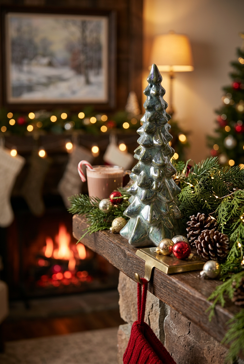 Enchanted Moss Ceramic Christmas Tree