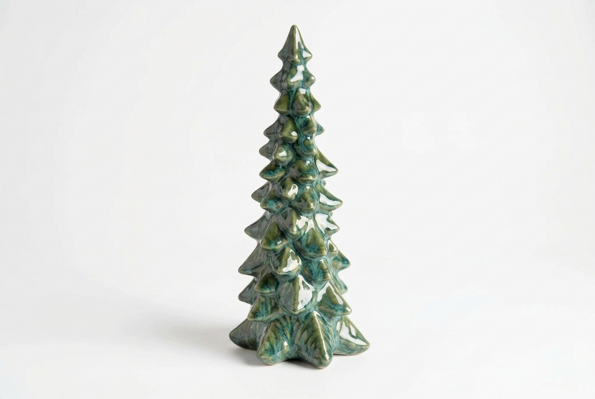 Enchanted Moss Ceramic Christmas Tree