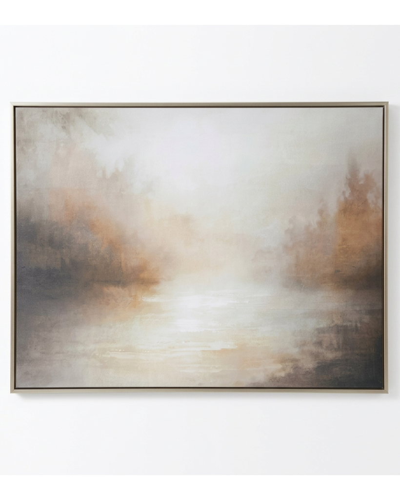 Misty Morning Framed Canvas