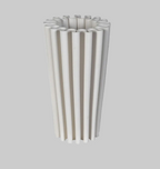 Small White Athena 3D Printed Vase