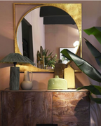 Gold Square Framed Mirror