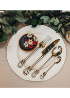 Polished Knot 4 Piece Cutlery Set