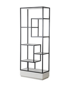 Aurora Squares Narrow Multi-shelf Display Unit