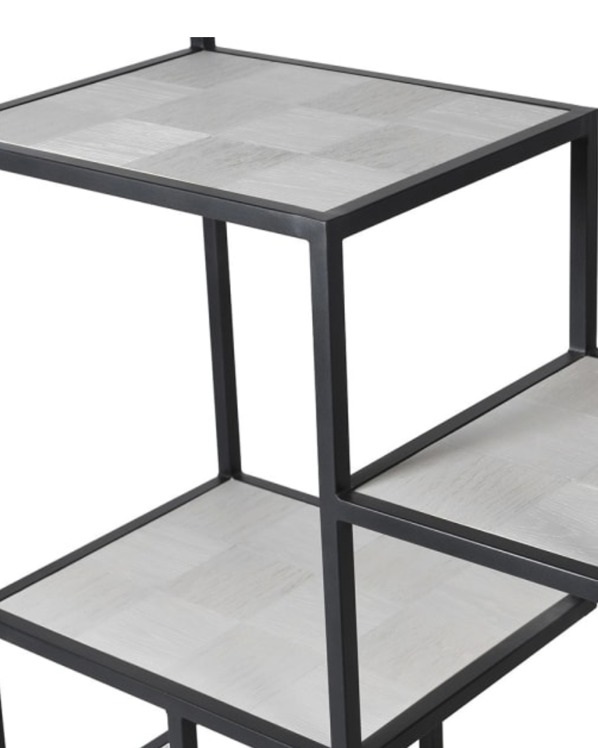 Aurora Squares Narrow Multi-shelf Display Unit