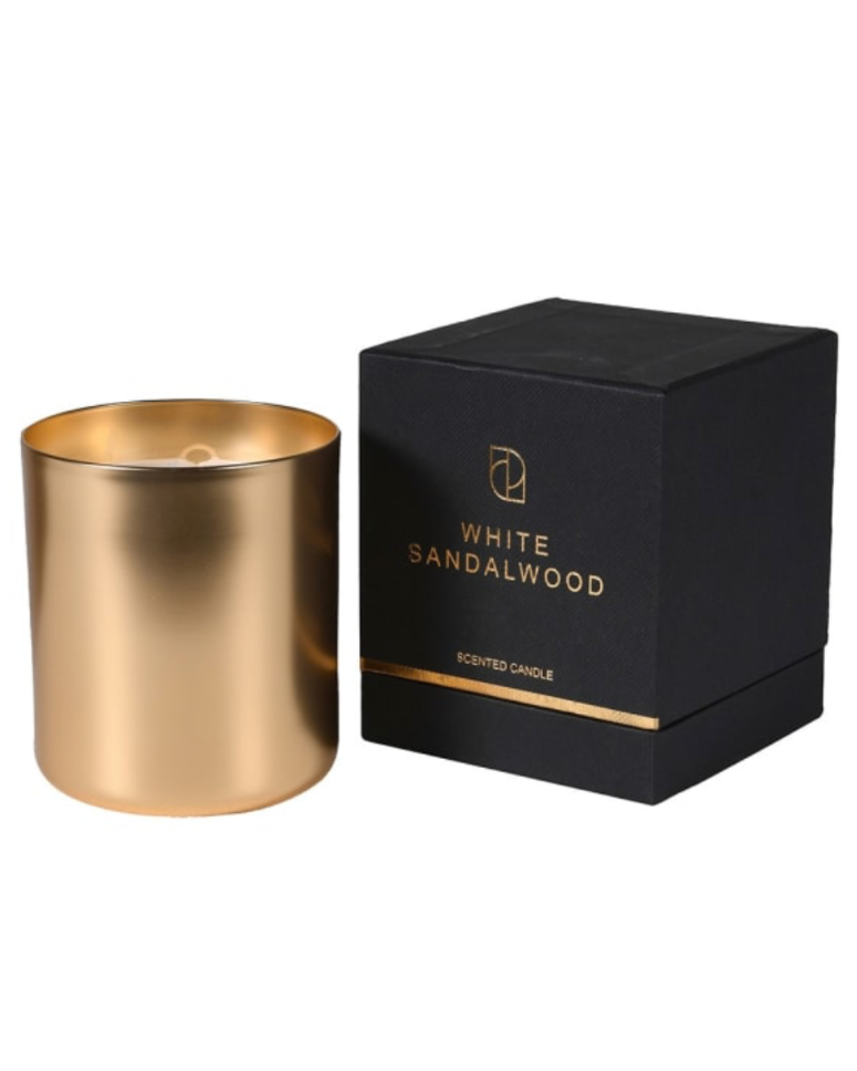 White Sandalwood Gold Candle